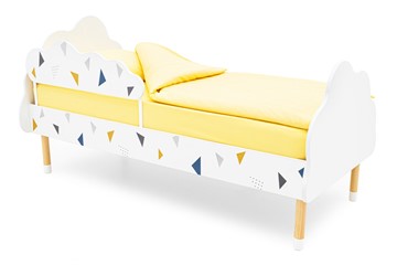 Кровать в детскую Stumpa Облако "Треугольники желтый, синий" в Пензе