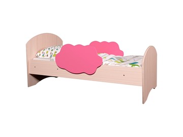 Кровать детская Тучка, корпус Дуб млечный, фасад Розовый в Пензе