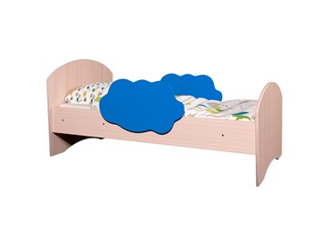 Детская кровать Тучка, корпус Дуб млечный, фасад Синий в Пензе