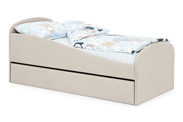 Детская кровать с ящиком Letmo карамель (рогожка) в Пензе