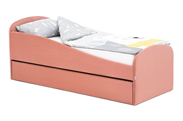 Кровать с ящиком Letmo пудровый (велюр) в Пензе