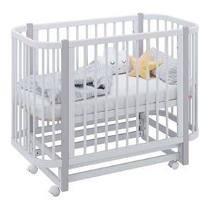 Детская кровать POLINI Kids Simple 350 Белый / Серый в Пензе
