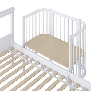 Кроватка детская приставная POLINI Kids Simple 105 Белый в Пензе - предосмотр 2