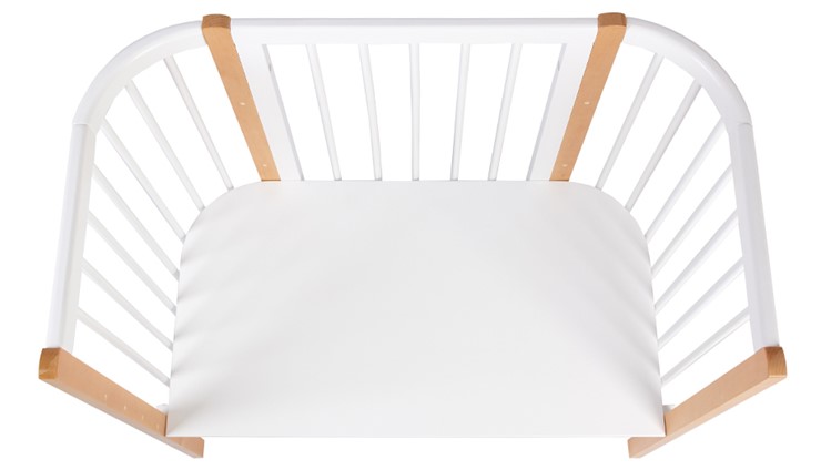 Приставная кровать POLINI Kids Simple 120 Белый / Бук в Пензе - изображение 4