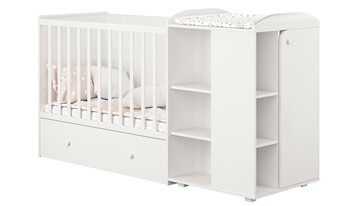 Многофункциональная кровать с комодом POLINI Kids Ameli 800 Белый, серия AMELI в Пензе - предосмотр 1