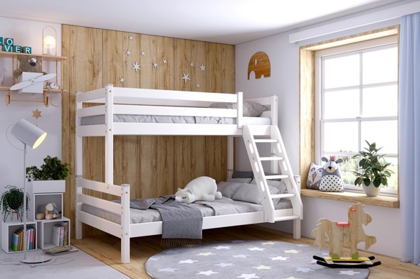 Двухъярусная детская кровать Адель, Белый в Пензе - изображение