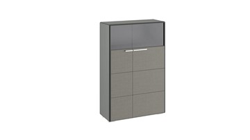 Шкаф Наоми комбинированный двухстворчатый, цвет Фон серый, Джут ТД-208.07.29 в Пензе