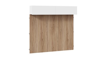 Настенный шкаф с декоративными панелями Порто (366) СМ-393.21.023-24 (Белый жемчуг/Яблоня беллуно/Белый софт) в Пензе