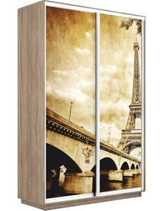 Шкаф 2-х створчатый Экспресс 1400x450x2200, Париж/дуб сонома в Пензе