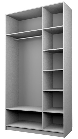Шкаф трехдверный ЭШ3-РС-23-12 Зс (с зеркалом), Дуб Крафт белый в Пензе - изображение 1