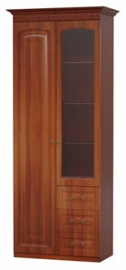 Шкаф со стеклянными дверцами Гармония-4, МЦН комбинированный в Пензе - предосмотр