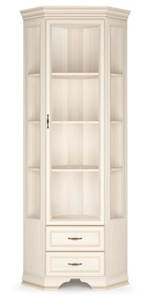 Шкаф-витрина угловой Сиена, Бодега белый / патина золото в Пензе - изображение