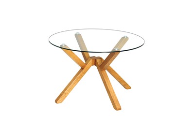 Стеклянный столик Берген-2, натуральный массив в Пензе