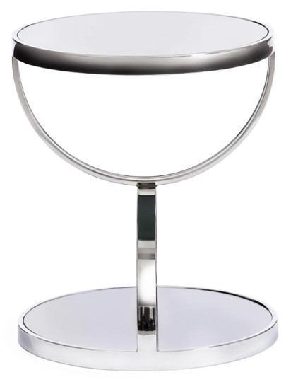 Кофейный столик GROTTO (mod. 9157) металл/дымчатое стекло, 42х42х50, хром в Пензе - изображение 1