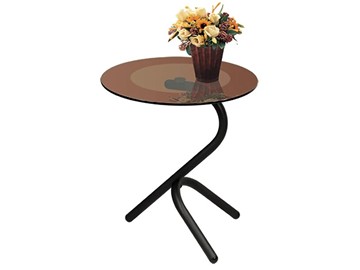 Стеклянный столик Дуэт 5 (черный-тонированное) в Пензе