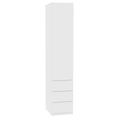 Шкаф одностворчатый Риал (H11) 230х45х45 PUSH to OPEN, Белый в Пензе - изображение