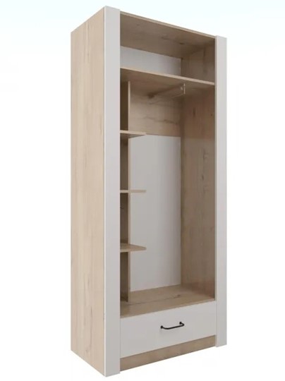 Шкаф гардеробный Ева 5 М1 дуб ирландский/белый матовый в Пензе - изображение 1