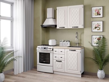 Кухонный гарнитур Марина 1500(Белый/Алебастр) в Пензе