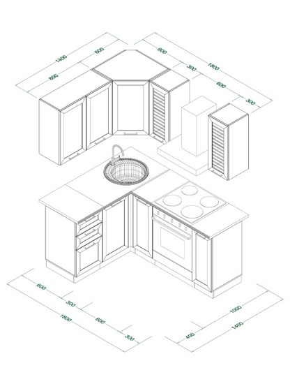 Гарнитур кухонный МК РИВЬЕРА Комплект №9 1,4х1,8м угловая ПВХ Белый в Пензе - изображение 8