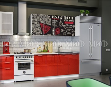 Кухонный гарнитур фотопечать Пицца 2,0 в Пензе - предосмотр