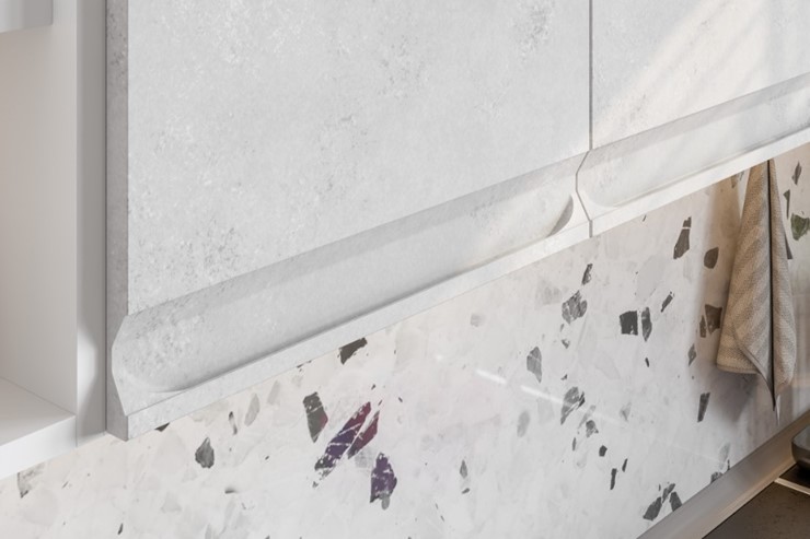 Угловой модульный гарнитур Вельвет, бетон графит/бетон снежный в Пензе - изображение 5