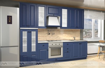 Гарнитур кухонный Вена 2800, цвет Синий в Пензе