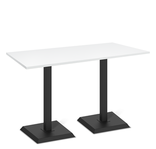 Обеденный стол SHT-TU5-BS2/Н110 (2 шт.)/ТT 120/80 (черный/белый шагрень) в Пензе