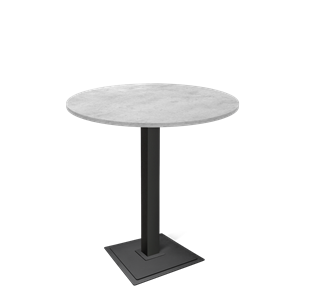 Барный стол SHT-TU5-BS1/H110 / SHT-TT 90 ЛДСП (бетон чикаго светло-серый/черный) в Пензе