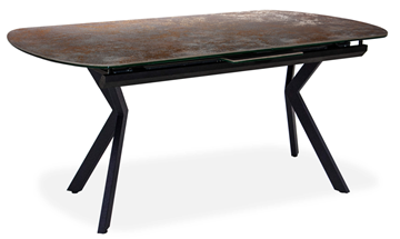 Кухонный раздвижной стол Шамони 2CX 160х90 (Oxide Nero/Графит) в Пензе - предосмотр