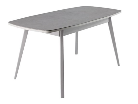 Кухонный стол раскладной Артктур, Керамика, grigio серый, 51 диагональные массив серый в Пензе - изображение