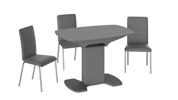 Раздвижной стол Портофино (СМ(ТД)-105.01.11(1)), цвет Серое/Стекло серое матовое LUX в Пензе - предосмотр 2