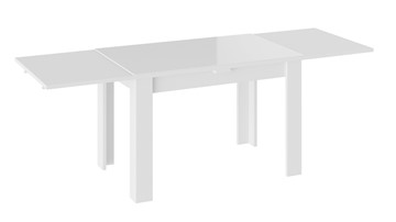 Кухонный раздвижной стол Норман тип 1, цвет Белый/Стекло белый глянец в Пензе - предосмотр 1