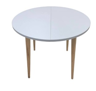Кухонный раздвижной круглый стол Серый камень 90*90 см ЛДСП в Пензе - предосмотр 2