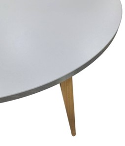 Кухонный раздвижной круглый стол Серый камень 90*90 см ЛДСП в Пензе - предосмотр 8