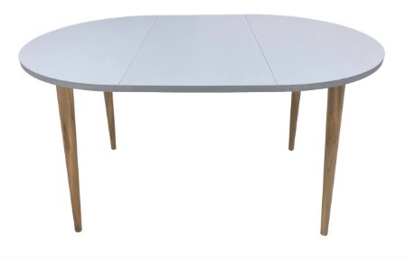 Кухонный раздвижной круглый стол Серый камень 90*90 см ЛДСП в Пензе - изображение 9