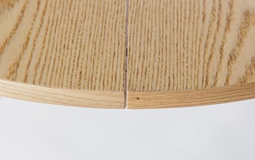 Кухонный стол круглый Шпон Дуба 677 С д. 100 см МДФ в Пензе - предосмотр 2