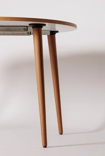 Кухонный стол круглый Шпон Дуба 677 С д. 100 см МДФ в Пензе - изображение 21