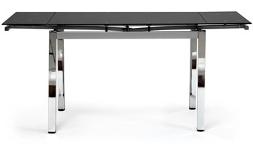 Стол раздвижной CAMPANA ( mod. 346 ) металл/стекло 70x110/170x76, хром/черный арт.11413 в Пензе