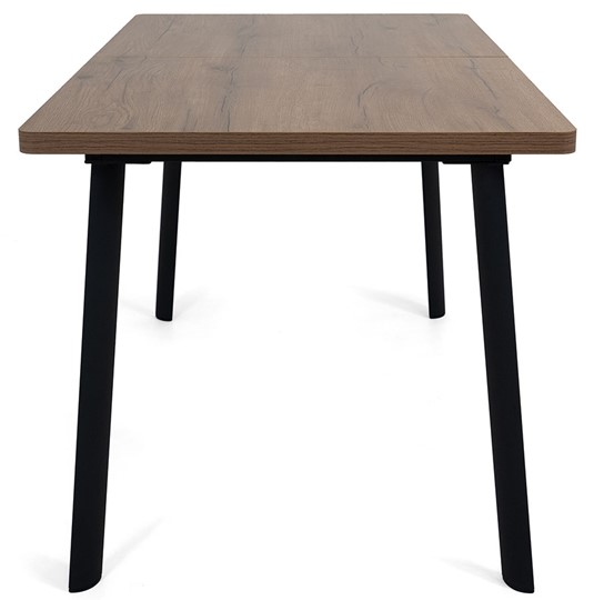 Кухонный раскладной стол Дали-1L(ноги черные, дуб табако) в Пензе - изображение 2