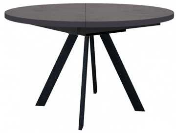 Кухонный стол раскладной Dikline RD120 Хромикс бронза/ножки черные в Пензе