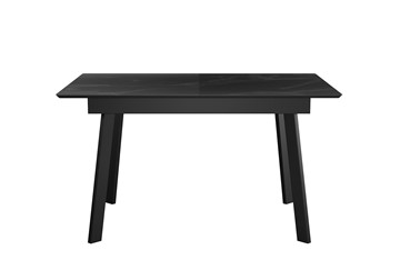 Кухонный стол раздвижной DikLine SKH125 Керамика Черный мрамор/подстолье черное/опоры черные (2 уп.) в Пензе