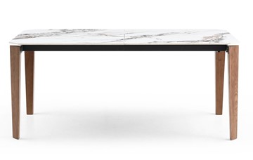 Обеденный раздвижной стол DT8843CW (180) белый мрамор  керамика в Пензе