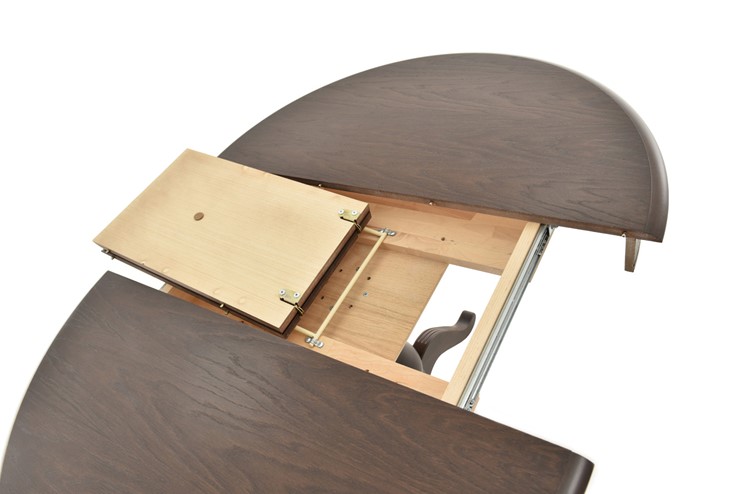 Обеденный раздвижной стол Фабрицио-1 исп. Круг 820, Тон 9 (Морилка/Эмаль) в Пензе - изображение 5
