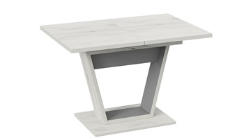 Кухонный раздвижной стол Гавана тип 1 (Дуб крафт белый/Серый графит) в Пензе - предосмотр 2