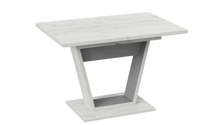 Кухонный раздвижной стол Гавана тип 1 (Дуб крафт белый/Серый графит) в Пензе - изображение 2