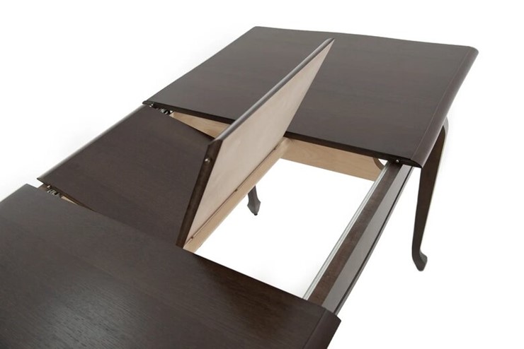 Кухонный стол раскладной Кабриоль 1200х800, (Тон 7 - Орех тёмный) Морилка/Эмаль в Пензе - изображение 8