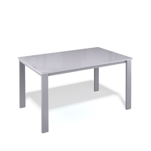 Кухонный стол раздвижной Kenner LL1200 серый/стекло серое глянец в Пензе