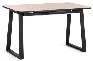 Кухонный раскладной стол MALTIDO ЛДСП/HPL/металл, 130/160x75x75 Дуб Вотан/чёрный арт.19745 в Пензе