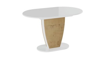 Кухонный стол раскладной Монреаль тип 1 (Белый глянец/Бунратти) в Пензе