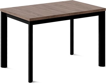 Кухонный стол раскладной Нагано-1L (ноги черные, дуб табако) в Пензе